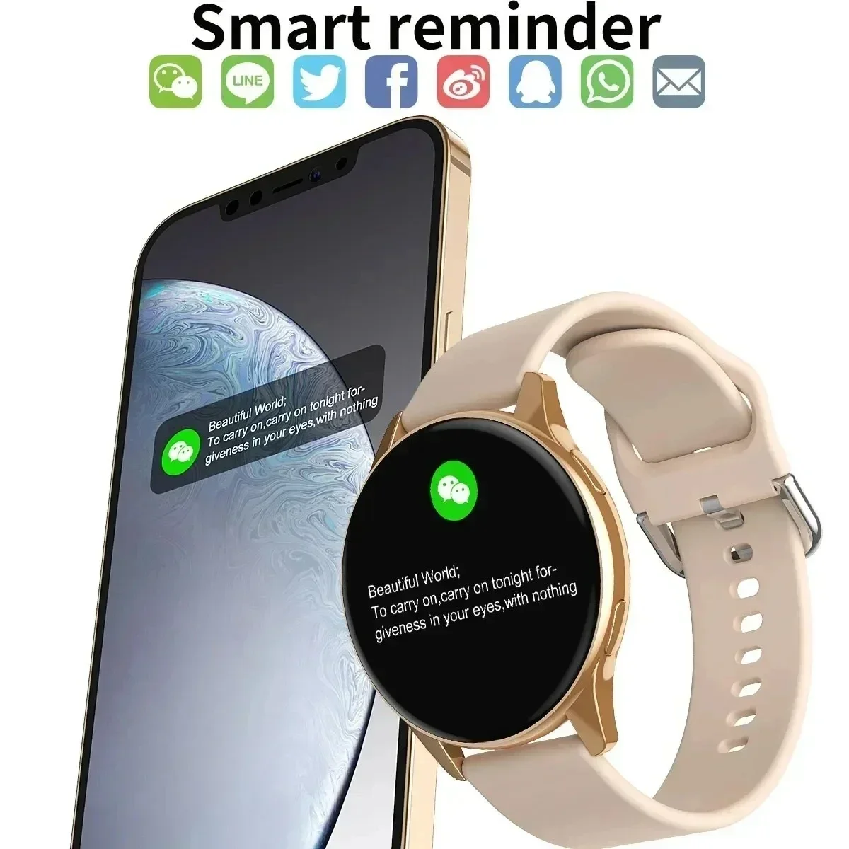 2026 New Smart Watch Round Bluetooth Call Men Women Fitness Tracker Bracelet Custom Watch Face Watches Android IOS 4