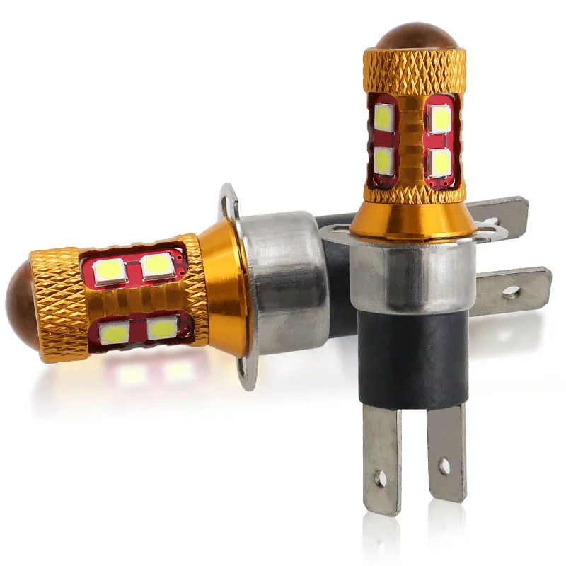 

2 шт., Автомобильные противотуманные фары H3C H3 3030 9SMD 6500 лм
