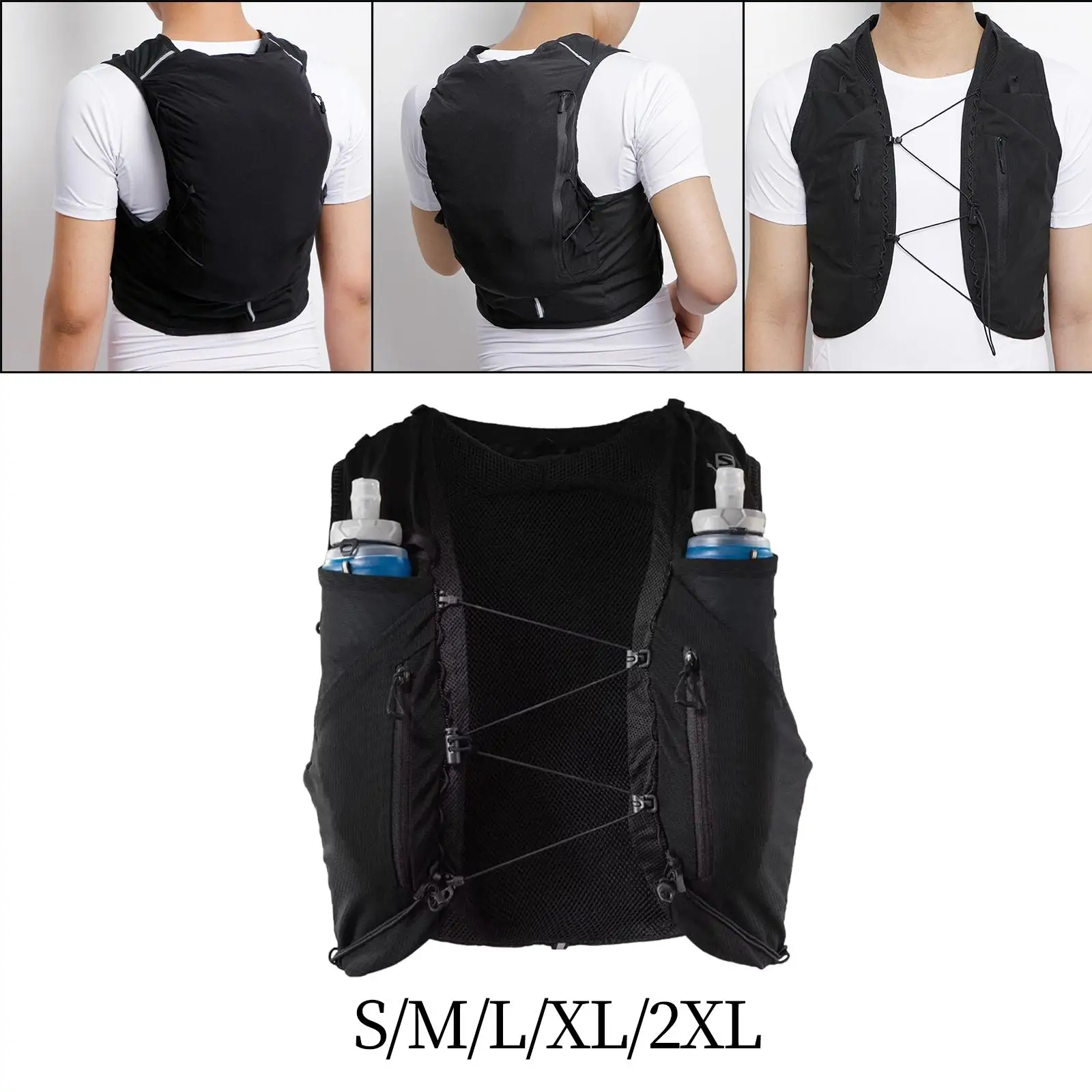 Hydration Vest with Multiple Pockets 12L Capacity Water Rucksack Lightweight for Men Women for Bicycle Hiking Climbing Camping 5