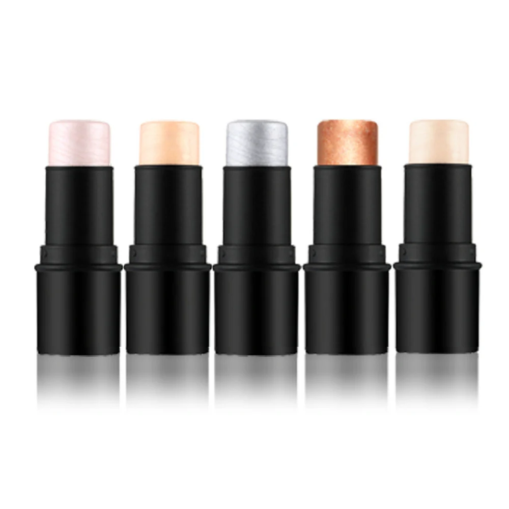 

Private Label 5 Colors Highlighter Contour Stick Brighten for Face Contour Shimmer Concealer Cream Makeup Tool Custom Bulk