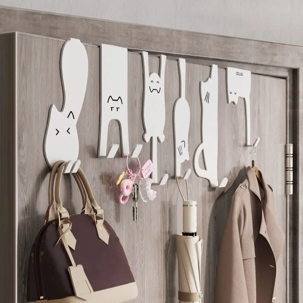 Storage Hook Door Hook Iron Cat Storage Hook for Home Organization