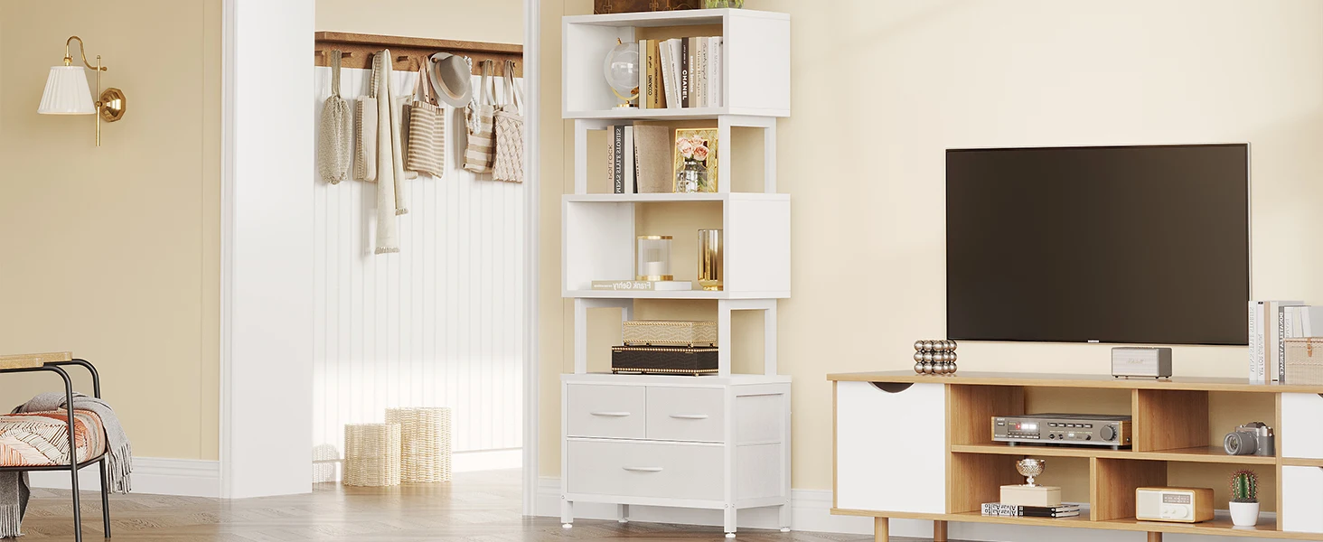 Modern Display Book Shelves Book Case for Living Room