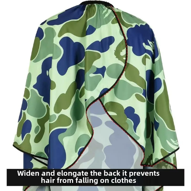 160*140cm Barbershop Camouflage Salon Gown Adjustable Waterproof Hairdressing Apron Antistatic Hairdresser Capes Barber Tools 3