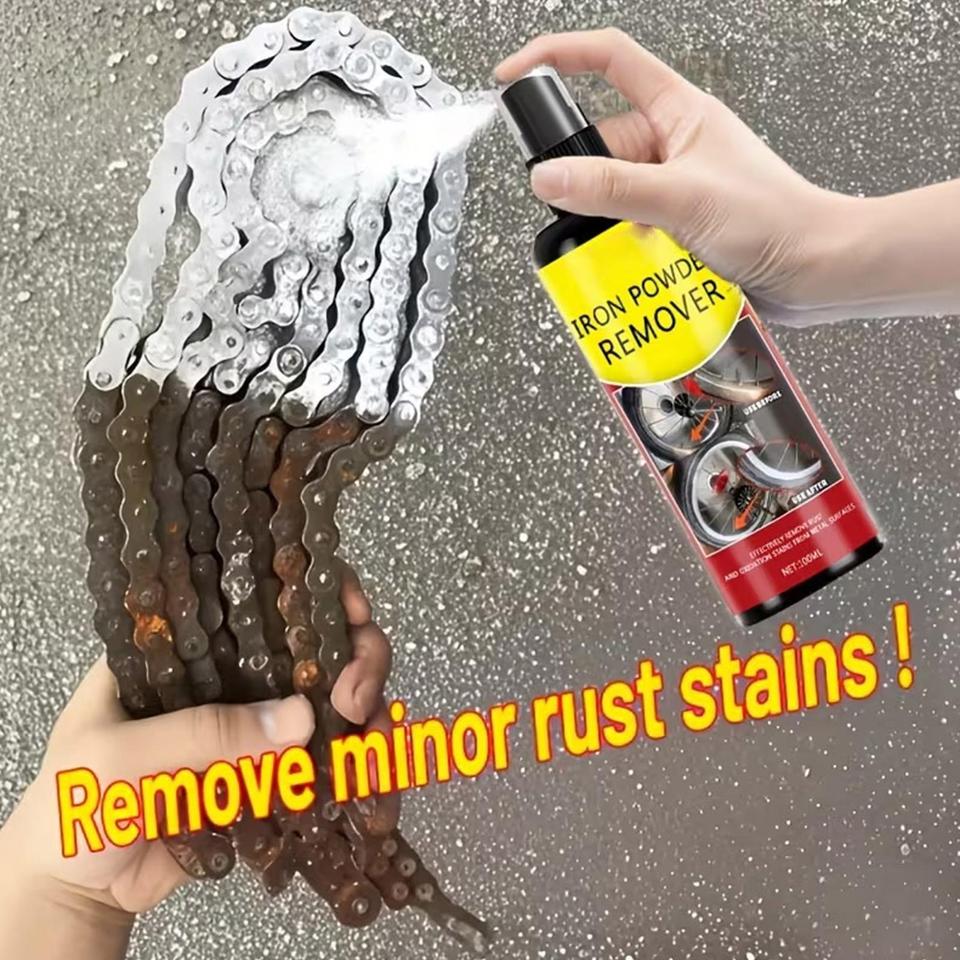 100ml Rust Remover For Metal Restore Shine Long-Lasting Rust Remover Spray For Metal For Equipment Maintenance Tire Restoration
