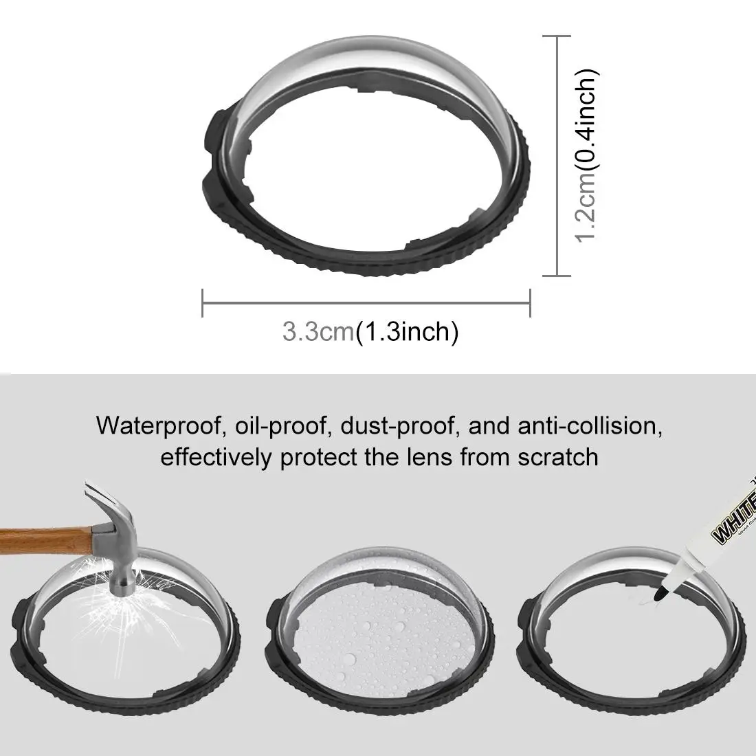 For Insta360 X4 Air PULUZ Rotation Optical Glass Lens Guard Protective Cover