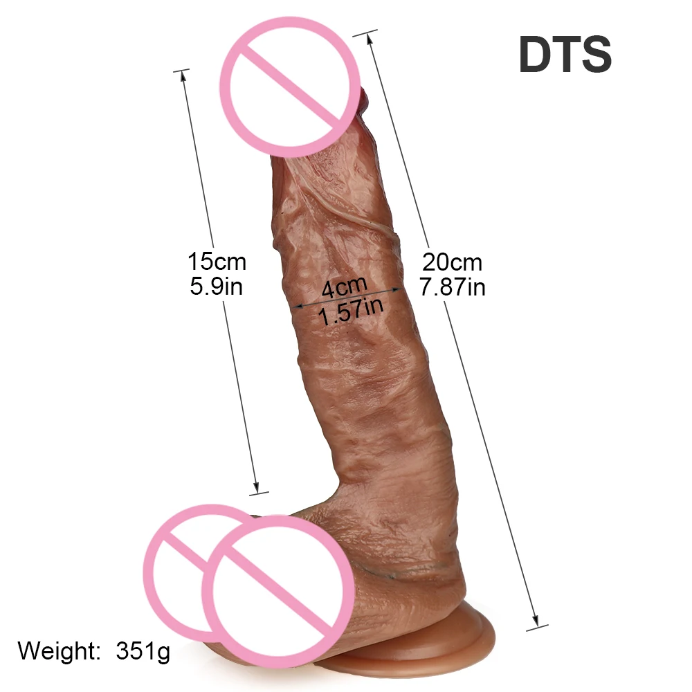 Soft Sexy Huge Dildo Realistic Penis Suction Cup G Spot Vagina Stimulator Double-layer Silicone Big Dildos Sex Toys for Woman sex toys