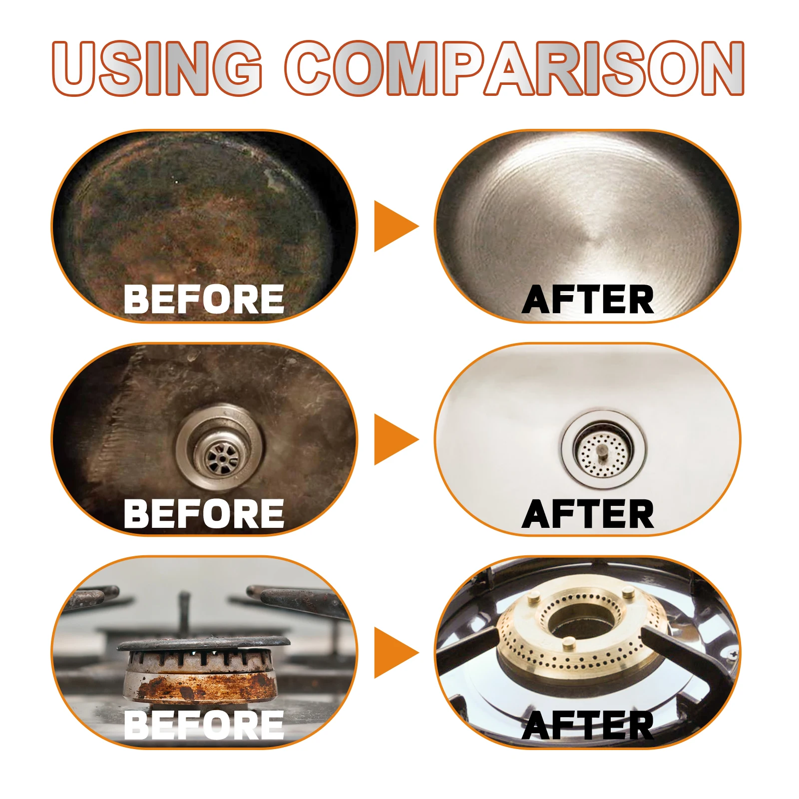 Pan bottom cleaner Stainless steel black scale cleaner Cookware bottom Descaling agent Pan rust remover kitchen