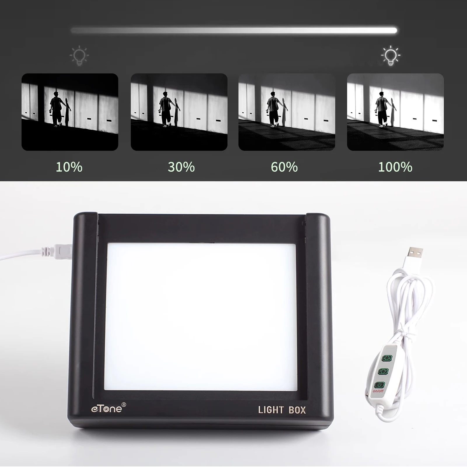 Caixa de Luz do Scanner de Filme Visualizador Negativo Converter Filme para Digital 135 120 4x5 - Image 2