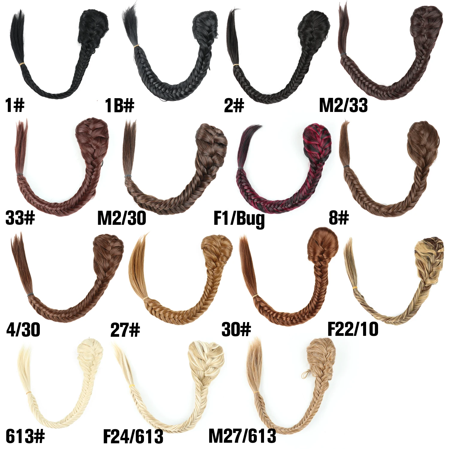 34” Braid Ponytail Extension - Langes glattes Wrap Around Haarteil - Flauschiges natürliches Haar für Frauen - Tägliches Styling - DIY 13