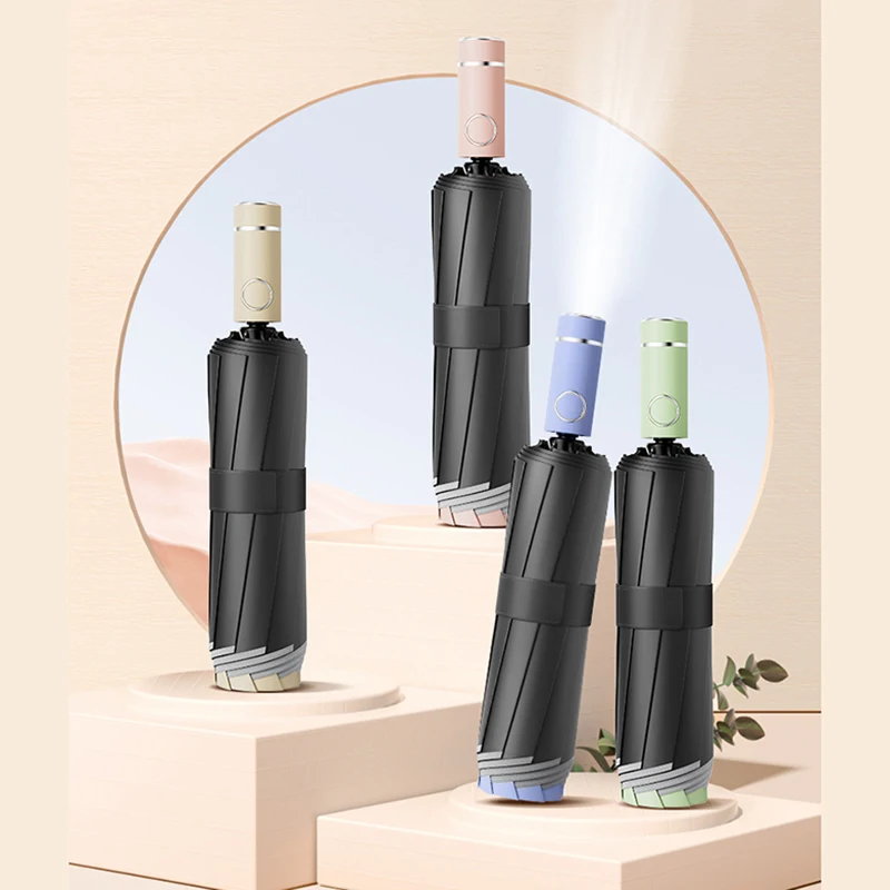 Xiaomi 20 Bonds Fully Automatic Reverse Folding Windproof Umbrella With Reflective Stripe Uv Umbrellas New Men Women folding umbrella reverse folding umbrella automatic umbrella windproof umbrella