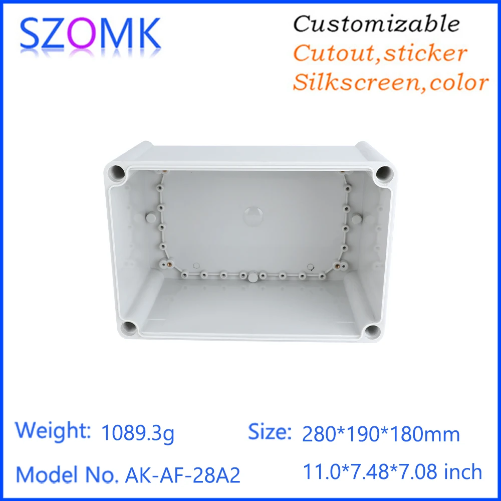 280x190x180mm Pcb Outdoor Projector Enclosure Abs Plastic