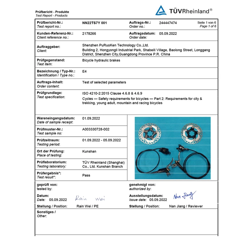 IIIPRO E4 Fahrrad-Scheibenbremsen-Set 4-Kolben Hydraulische Fahrradbremse 800/1550mm Vorne Hinten Fahrrad-Hydraulikbremssattel/-griff – Detail 7