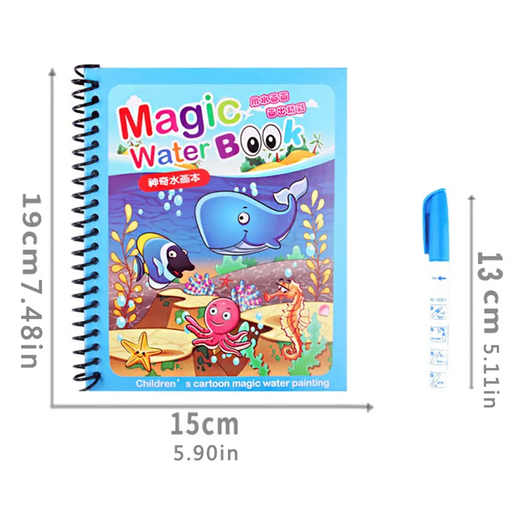 Magic Water Wow Water Pen Coloring Book For Toddlers Water Colouring Books  Made In China, Water Pen Coloring Book, Magic Water Coloring Book, Water  Colouring Books - Buy China Wholesale Water Wow