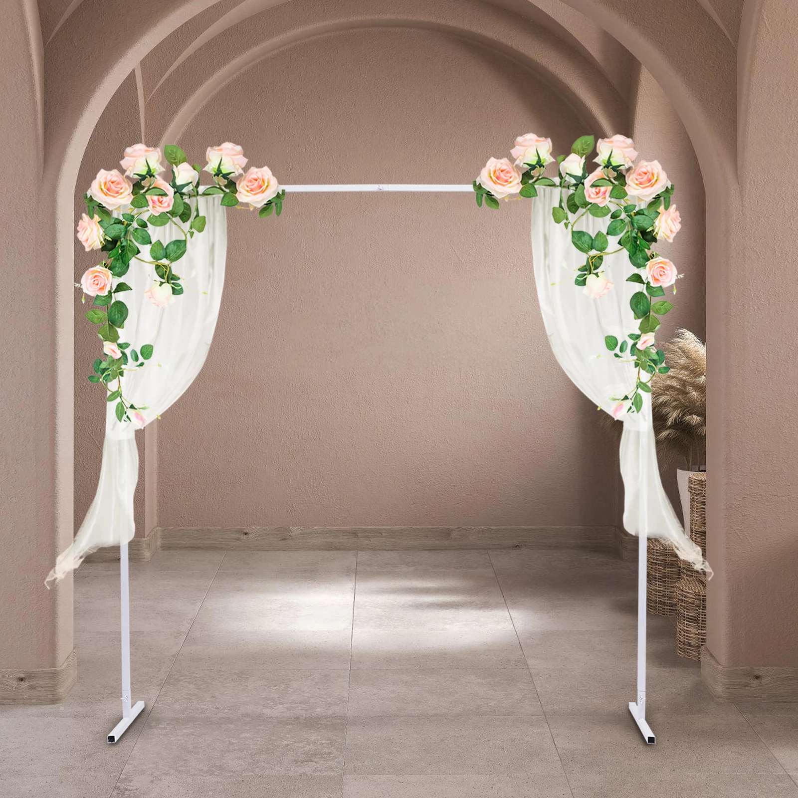 Supporto Per Sfondo Fotografico 3x3 M: Regolabile In Altezza E Larghezza, Kit Completo Con Basi, Tubi E Borsa. Perfetto Per Feste E Matrimoni.