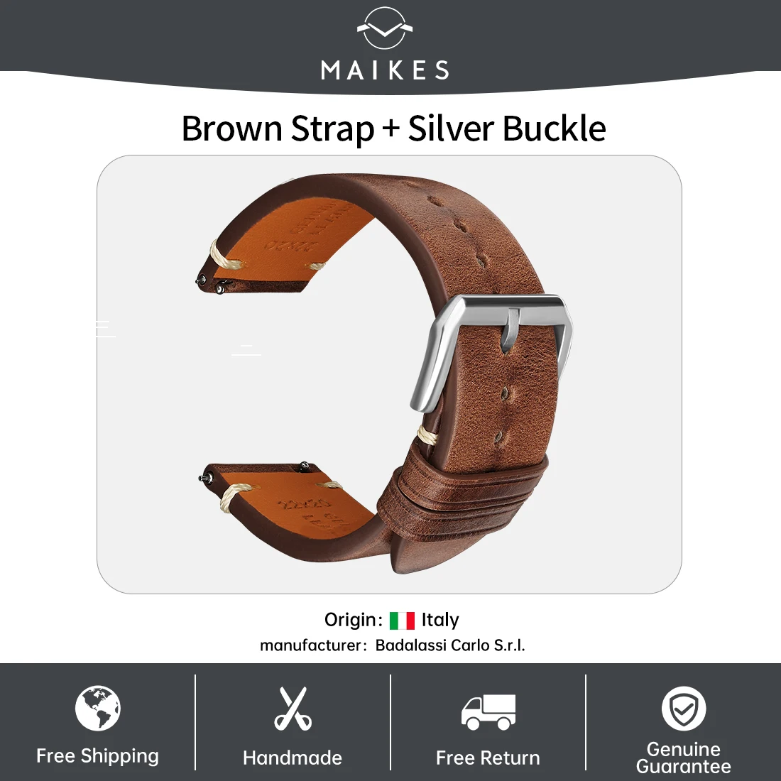 Premium Handmade Leather Smartwatch Band Strap - Elegant and Versatile Bracelet
