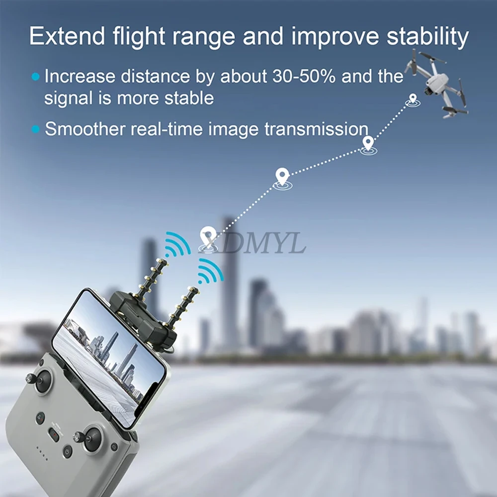Description Picture 6 of itemYagi Antenna For RC N1/RC N2/RC N3/RC N1C Remote Control Signal Amplifier Booster For DJI Mavic 3/Pro/Mini 3/4 Pro/Air 3S/Neo