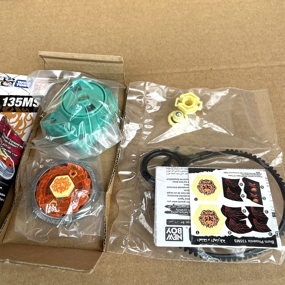 TAKARA TOMY NEWBOY Burn Fireblaze Phoenix 135MS 메탈 퓨전 베이블레이드 BB59, 베이블레이드 스타터 BB-59 아랍어 버전