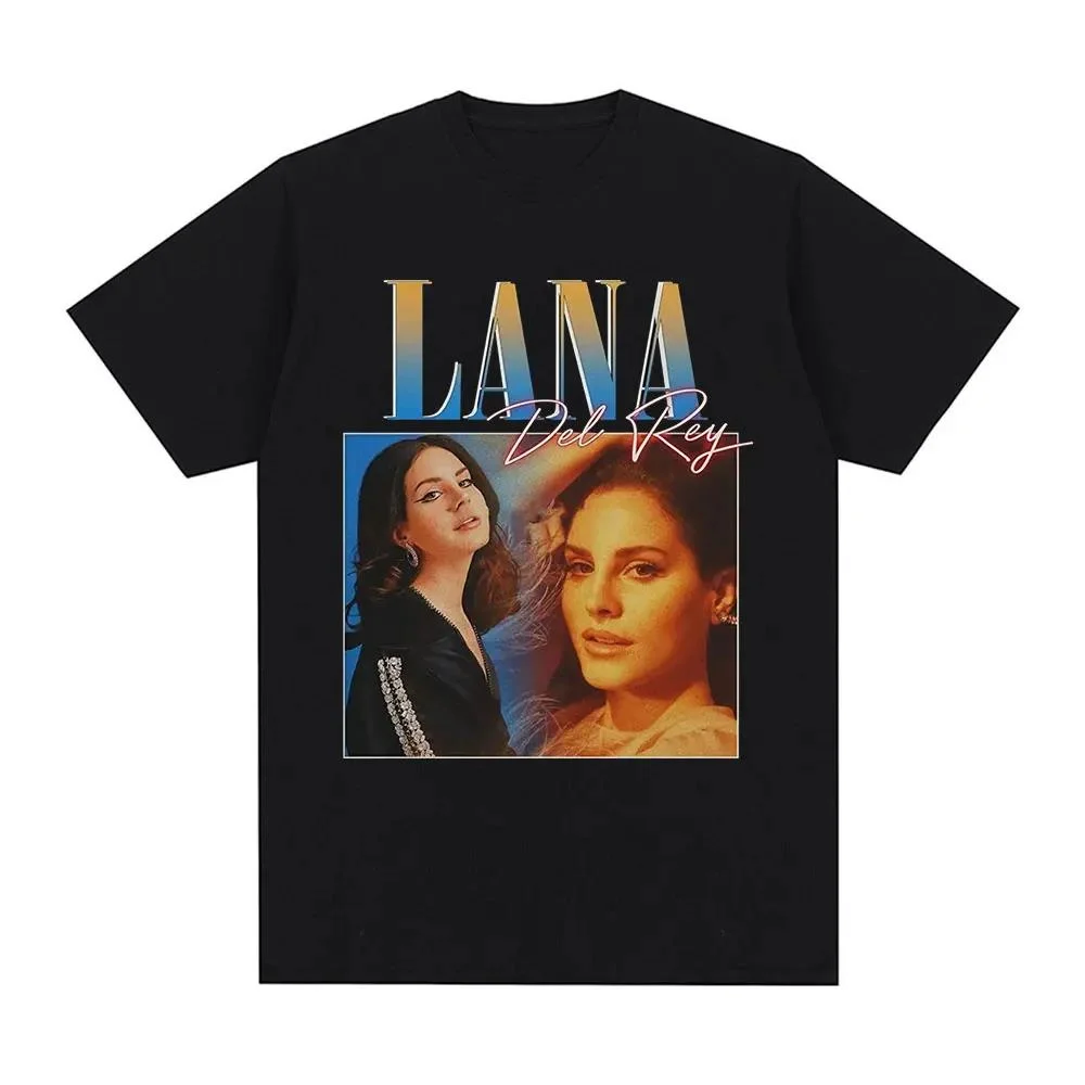 

Y2K Singer Lana Del Rey Print T Shirt Men Women Fashion Hip Hop Streetwear Harajuku Short Sleeve Plus Size couple style T Shirt