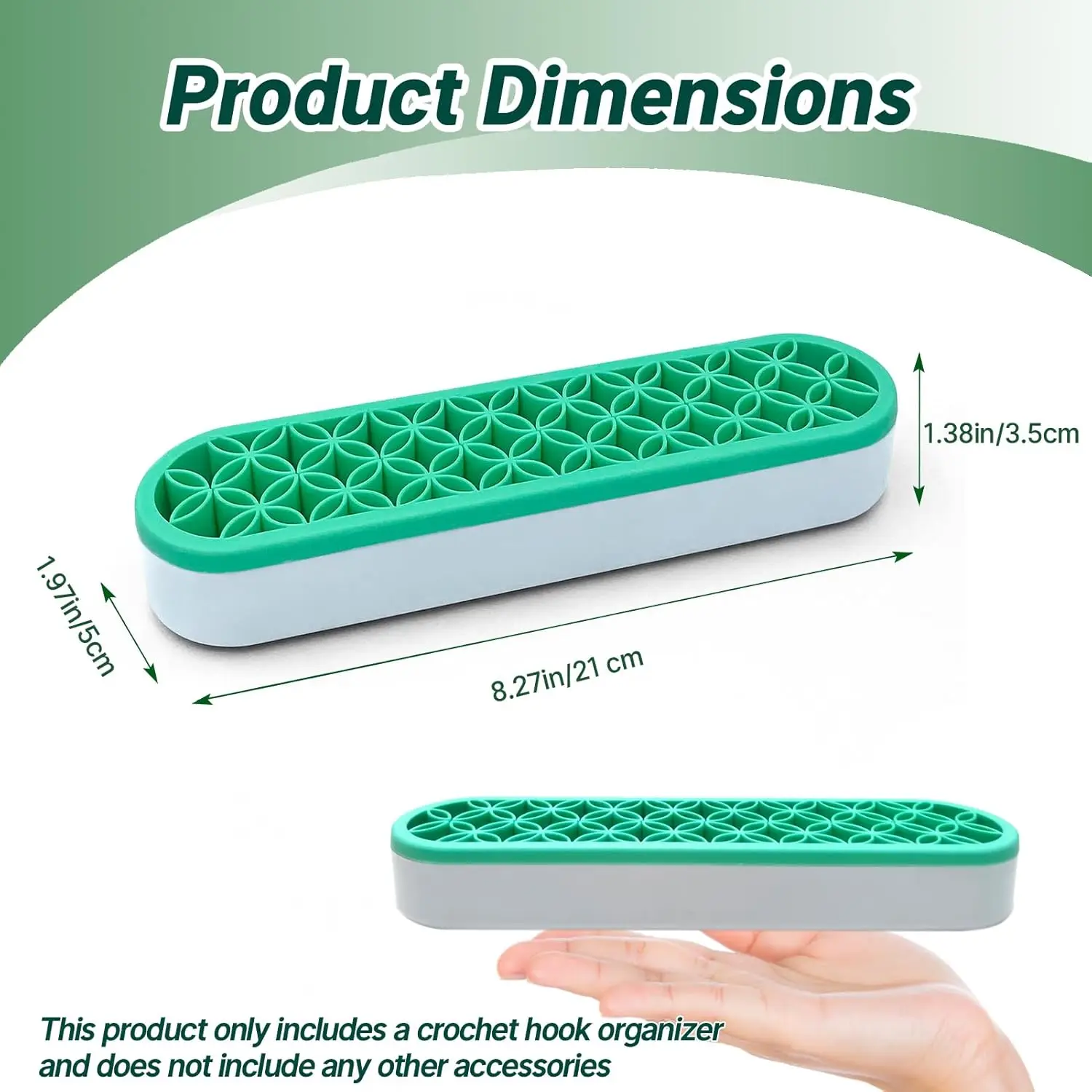 Silicone Crochet Hooks Holder Crochet Hooks Organizer Makeup Brushes Organizer Silicone Pen Holder Crochet Stuff Storage