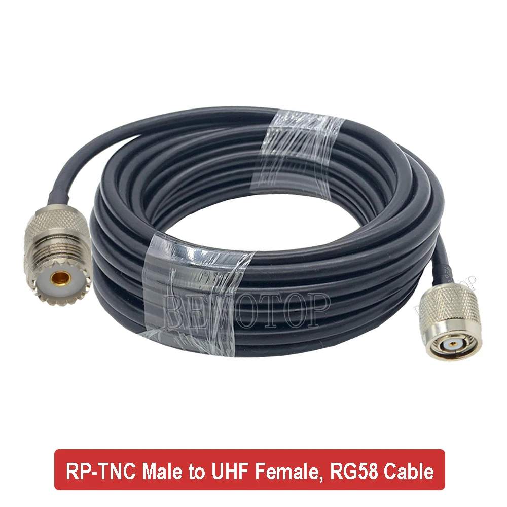 1PCS PL259 UHF 남성 커넥터에서 TNC 남성 커넥터로 RG58 피그테일 케이블 라디오 안테나 RF 연장 케이블 점퍼 CB 라디오 햄 라디오 FM 송신기용