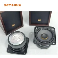 SOTAMIA 2Pcs 2.75 Inch Portable Audio Full Range Speaker 4 Ohm 25W Corrugated Hemming Speaker Home Music Long Stroke Loudspeaker 1
