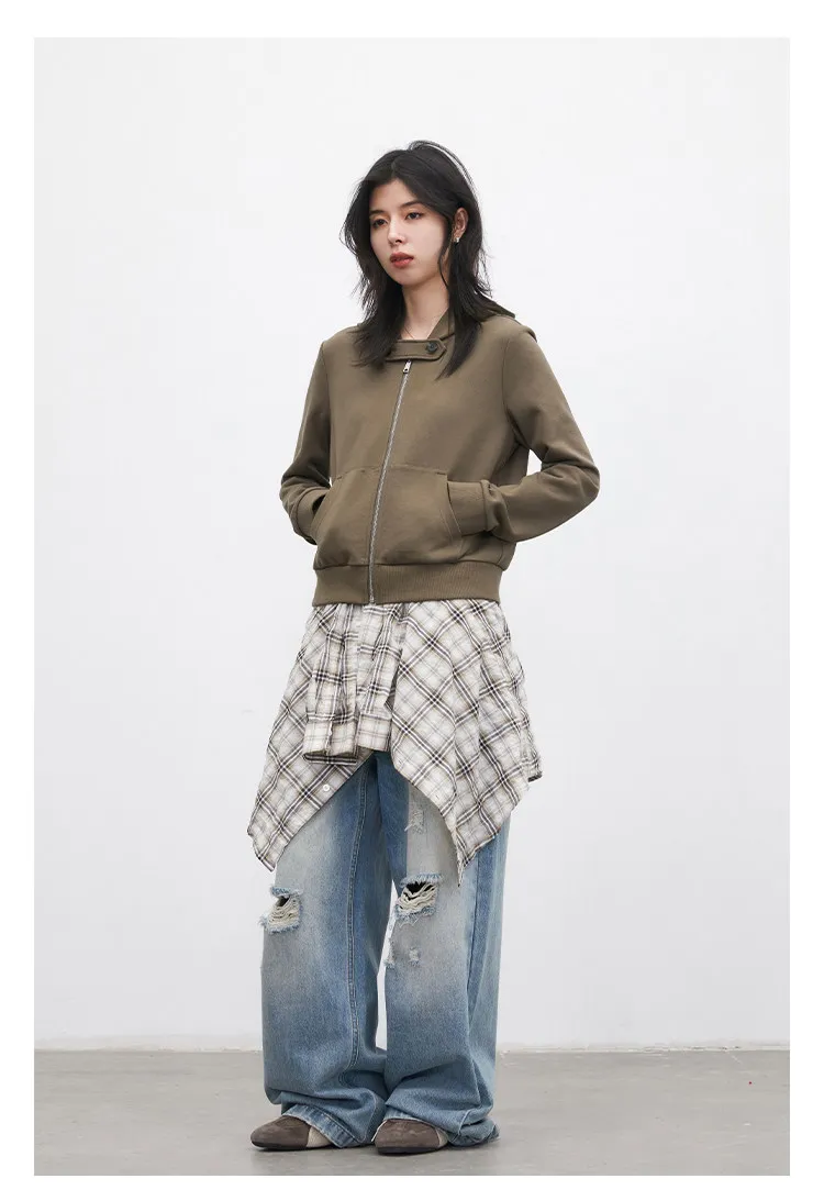 CHIC VEN Fashion Women Sweatshirts Solid Slim New Hooded Warm Female Jacket Short Sportswear for Woman Spring Autumn 2026