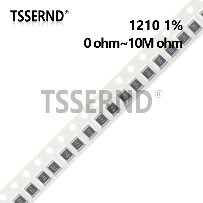 

50 шт. 1210 SMD резистор 0R ~ 1 м 1/2 Вт 0 1 10 1% 100 150 220 Ом 1K 330 K 10K 2,2 K 100K 1R 10R 100R 150R 220R 330R 470R