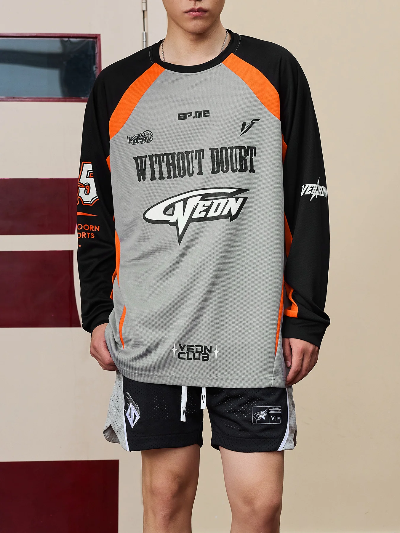 Thin Long Sleeve Sport Basketball Shirt for Men