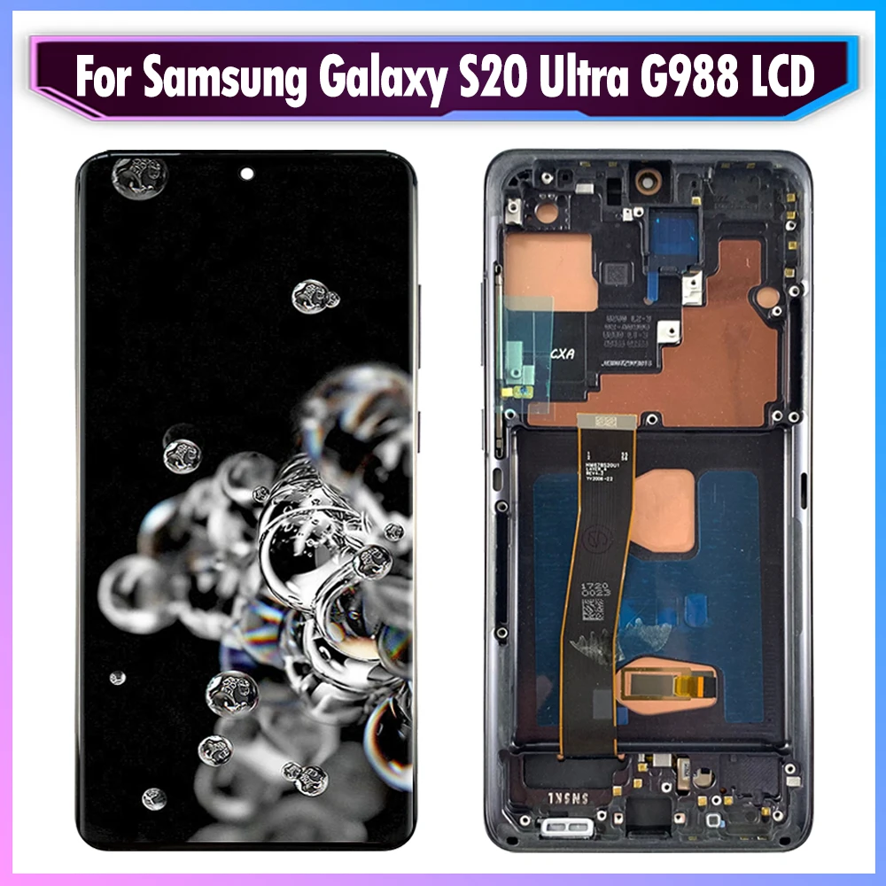 Lcd G988 Samsung Super OLED LCD For Samsung Galaxy S20 Ultra LCD