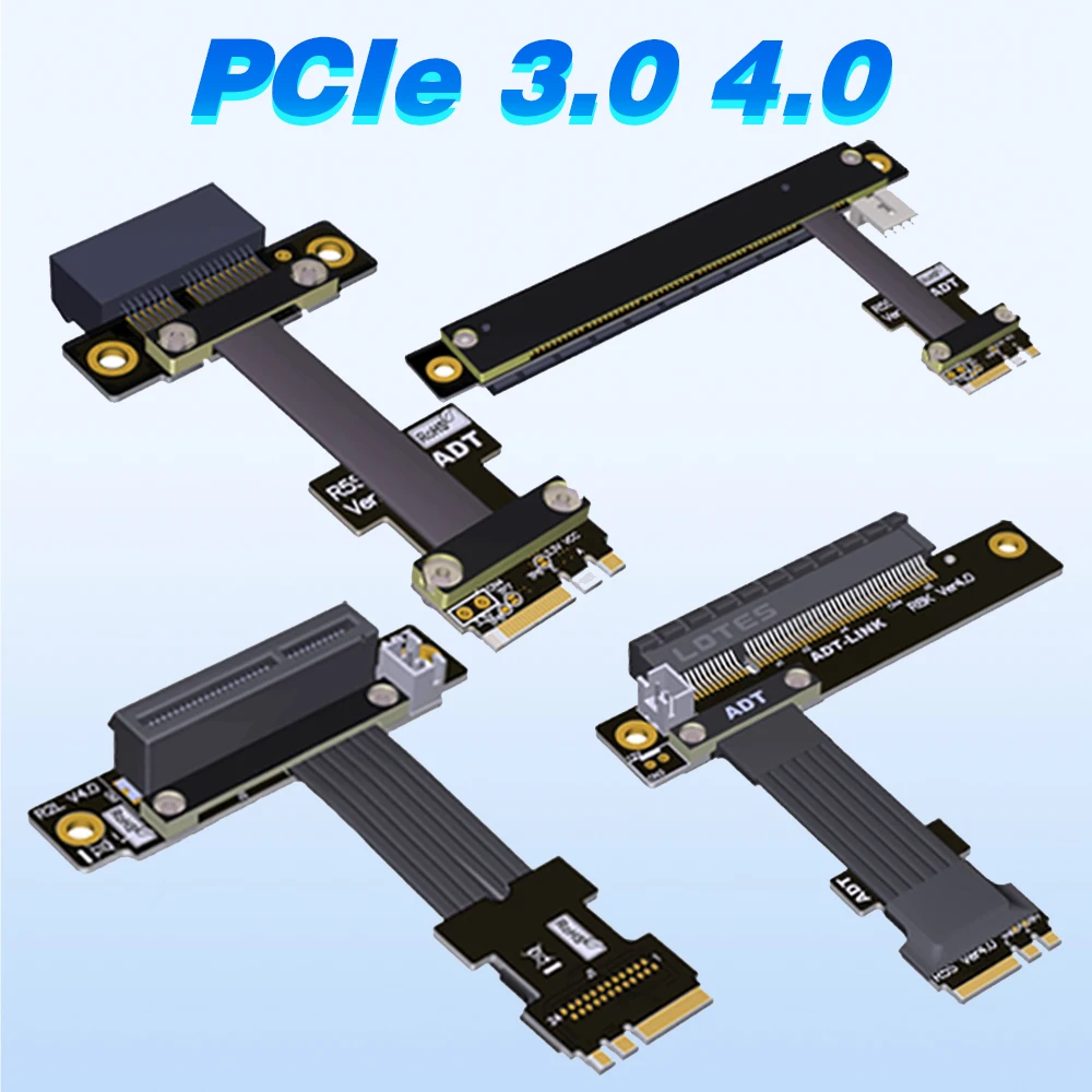 

M.2 Key A.E. WiFi Interface To PCIE X1 X4 X8 X16 Extension Cable Riser PCI-E 3.0 4.0 for PCIe SSD Audio Card To M.2 A.E Extender