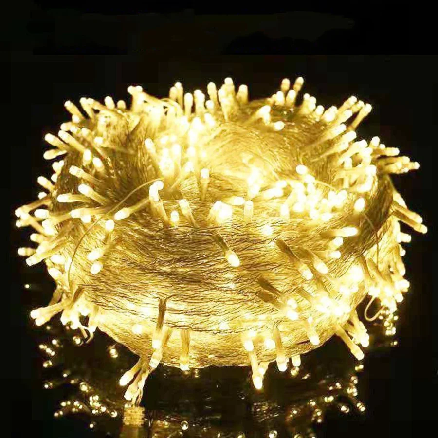

20M 30M 50M 100M LED Christmas Tree Fairy String Lights Outdoor 8 Modes Waterproof Garden Lights Garland for Party Wedding Decor