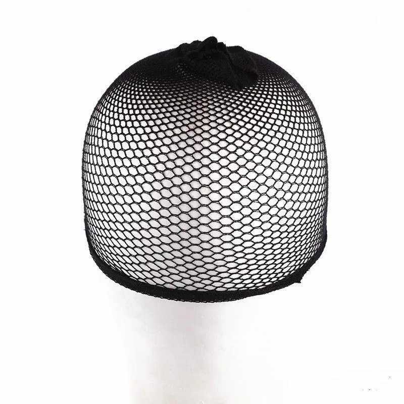 1Piece/3Pieces/5Pieces Black Mesh Net Open Ended Wig Cap Mesh Stocking Caps Weaving Wig Hairnet For Women Wear Average Size