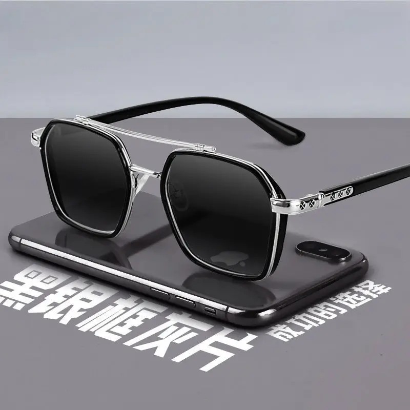 Night Vision Glasses Polarized Sunglasses Steampunk Sunglasses Clip On Sunglasses Sunglasses Clips Semi Rimless Sunglasses Sports Sunglasses Glass Frames Trend Sunglasses For Men Professional Day Night Driver Sunglasses UV400 Retro Luxury Design Glasses vintage