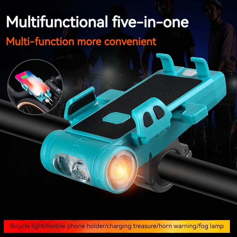 

JEPOZRA Bicycle multifunctional mobile phone holder cycling navigation mobile phone holder charging speaker headlight