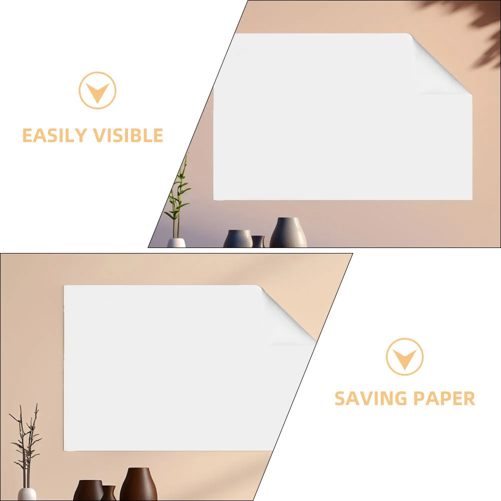 1 Roll Whiteboard Sticker Static Cling Electrostatic Adhesion Dry Erase Board for Walls Doors Fridge Reusable Fridge Whiteboard
