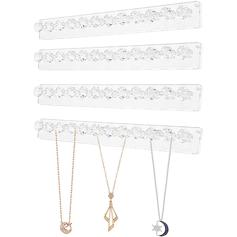 

Hot Adhesive Paste Wall Hanging Jewelry Storage Holder Hooks Jewelry Display Organizer Earring Ring Necklace Hanger Holder Stand