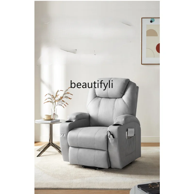 

Тканевый Многофункциональный Электрический диван для гостиной, Регулируемый одиночный стул с поддержкой ног, мебель для пожилых людей