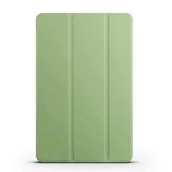 Elegant Magnetic Fold Stand Tablet Case - PU TPU Back Cover for Xiaoxin Pad Pro GT (Matcha green)