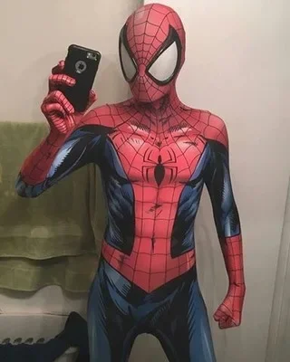 

Big Glasses Ultimate Spiderman Cosplay Costume Superhero Zenzai Outfits Spider Boy 3D Printed Spandex Halloween Costume Bodysuit