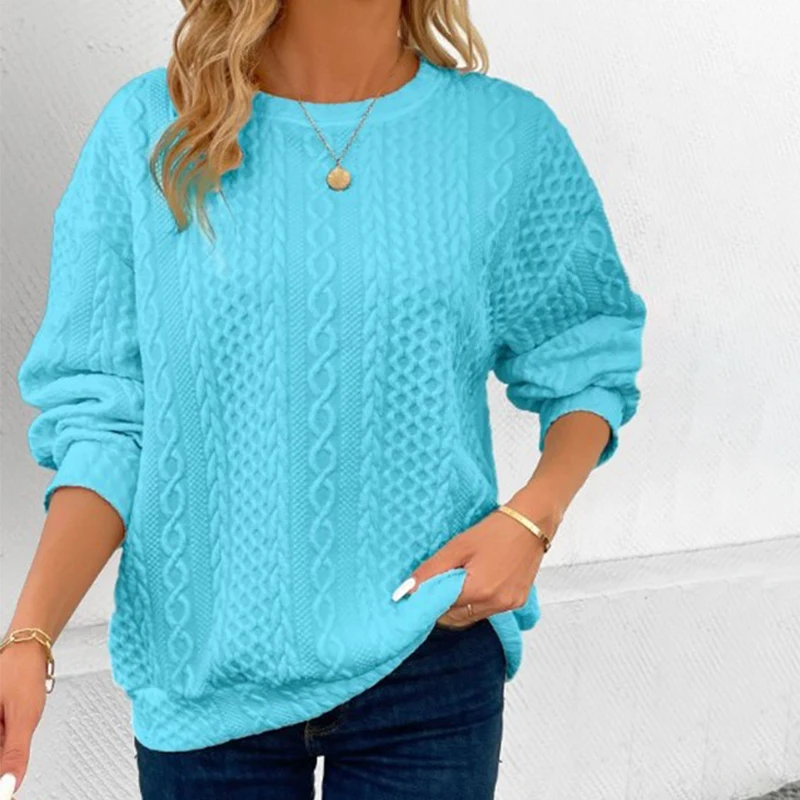 

Spring and Autumn Fashion Trend Stripe Round Neck Double Striped Round Neck T-shirt For Women Loose Fittin Casual Basic Tops