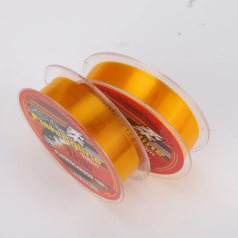 200MNylonFishingLineFluorocarbonCoatedMonofilamentFishingLeader