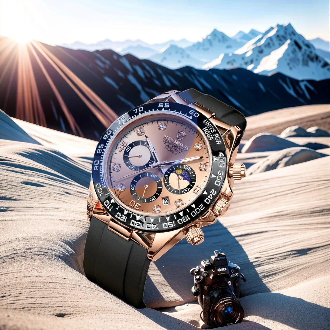 

Top Tie Fashion Quartz Wristwatches Casual Business Diamond Clock Men Luxury Watch Automatic Watches Mens Gold Relojes De Hombre