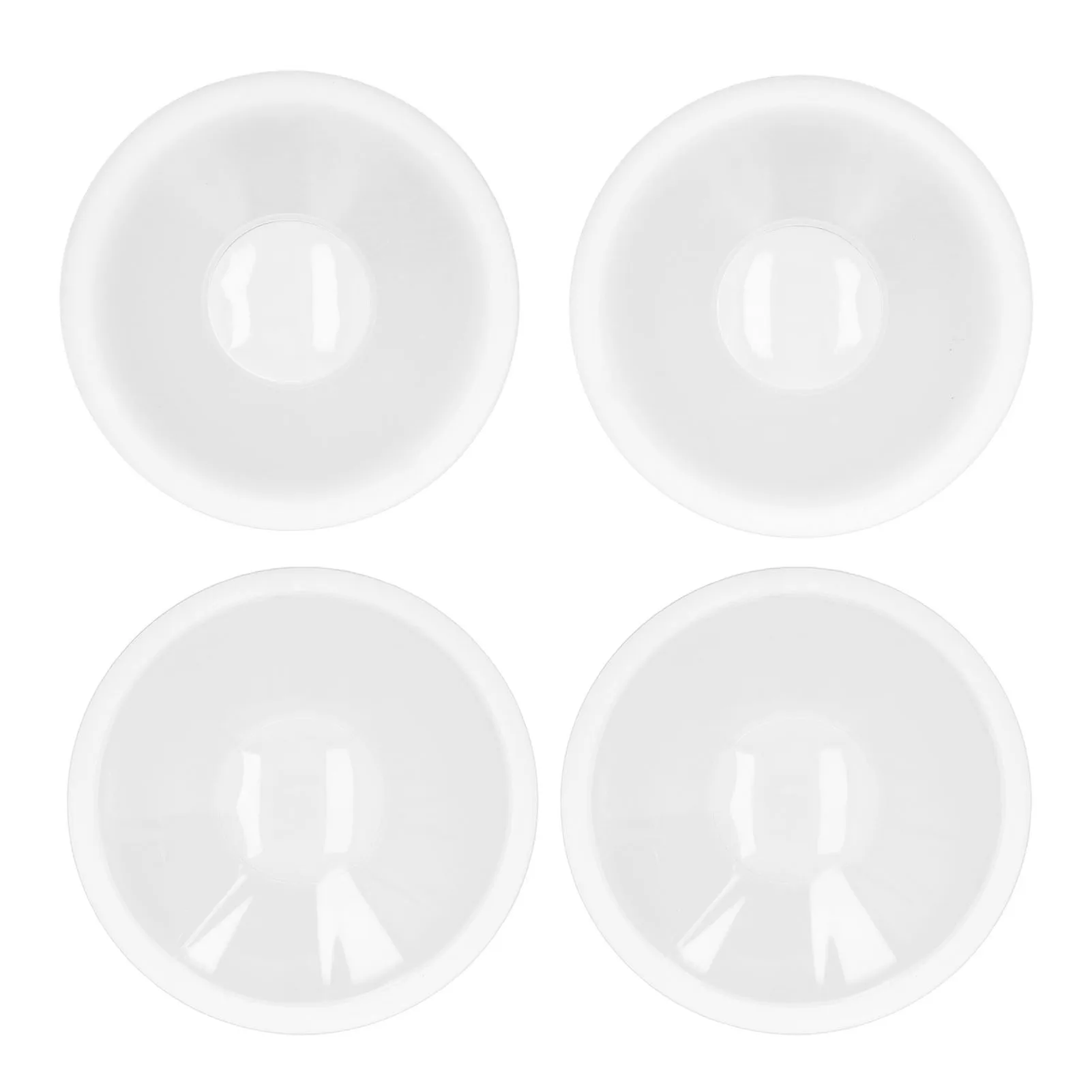 ZK40 4pcs Milk Collector Catcher Leak Proof Reusable Anti Overflow Milk Hands Free Silicone Wearable Nursing Cup