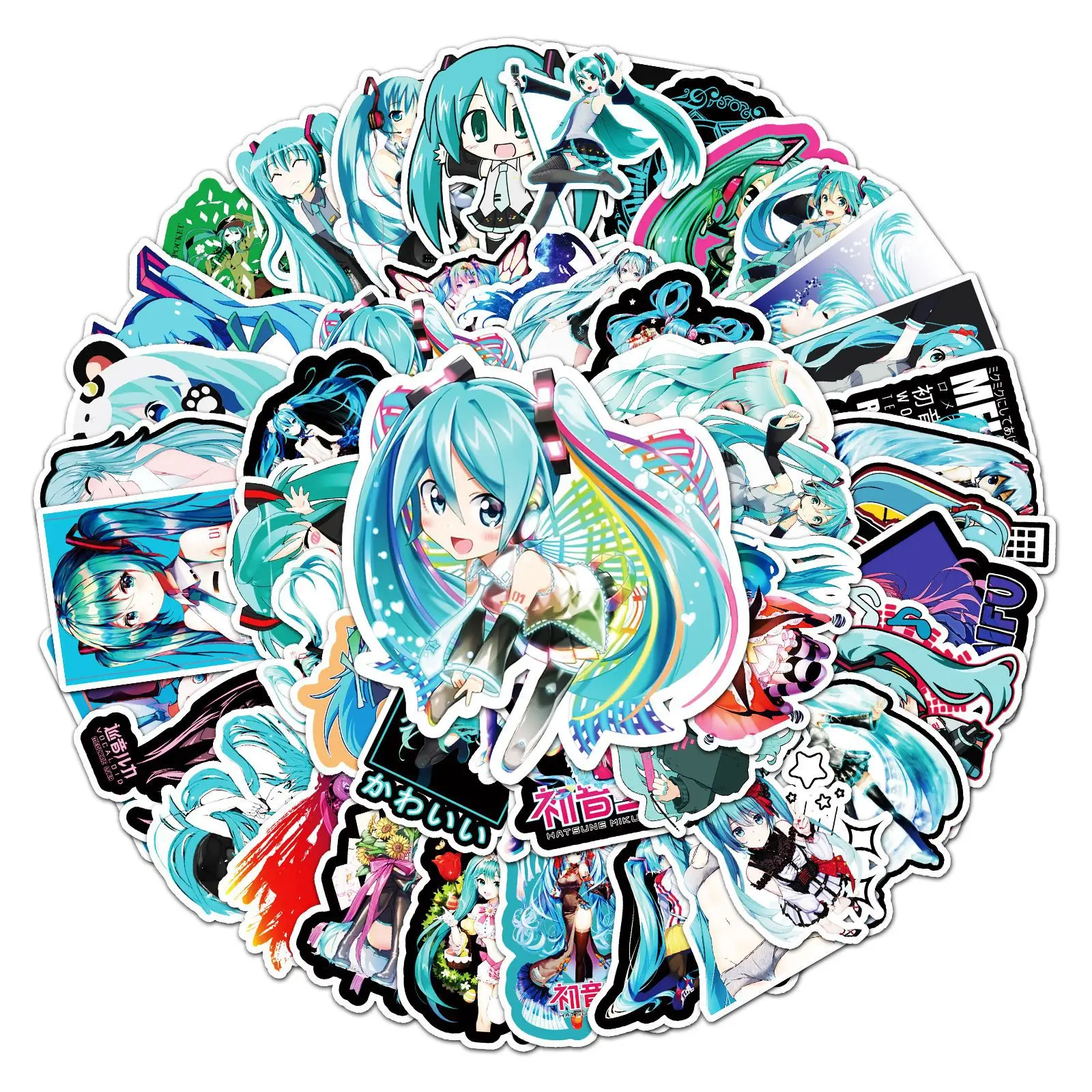 65/120Pcs Japan Anime Stickers Hatsune Miku Decal Fridge Laptop Luggage Car  Graffiti Kawaii Suitcase Stickers Children Toy Gift - AliExpress