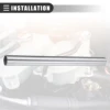 UXCELL Universal Straight 45 Degree Intercooler Pipe Air Intake Tube OD 25mm 63mm 76mm 127mm 300mm Length 6061 Aluminum Alloy 4