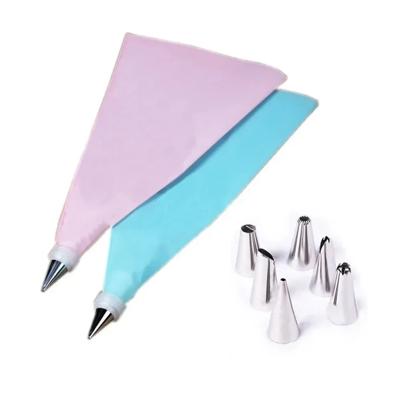 DIY Cake Decorating Nozzles Stainless Steel Icing Piping Nozzle Pastry Tips Tulip Flower Cookie Chocolate Mold Baking Tool
