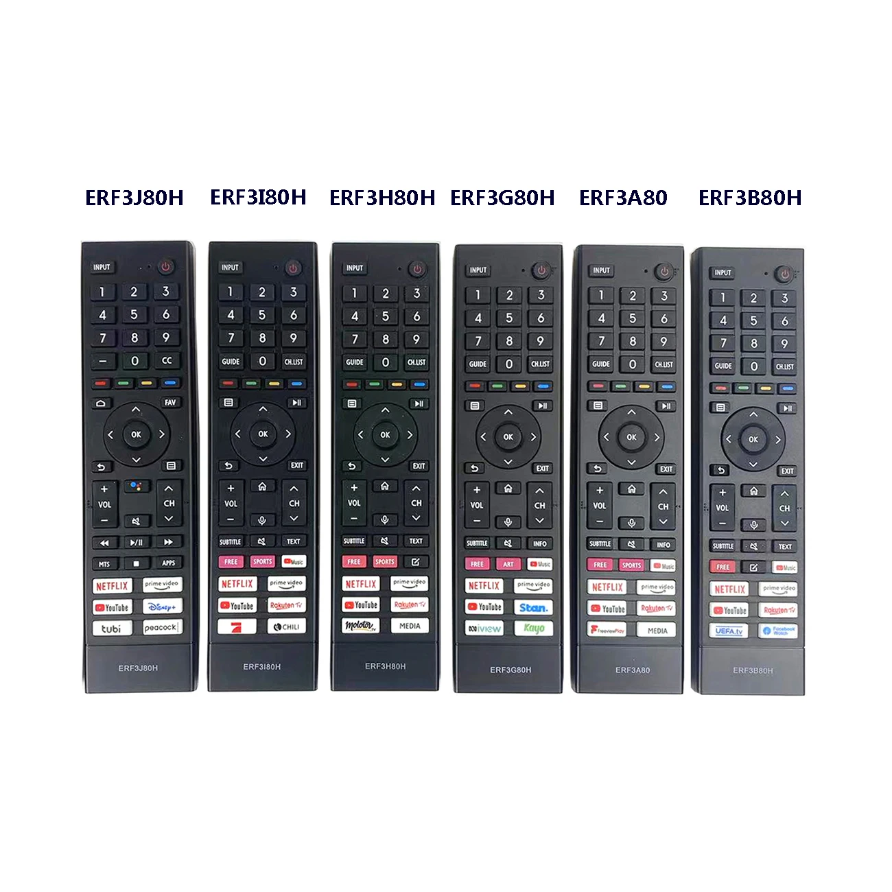 GOUYESHO Telecomando Vocale ERF3I80H Di Ricambio Per TV Hisense QLED 4K (43E7HQ, 43A67H, Ecc.) - 4