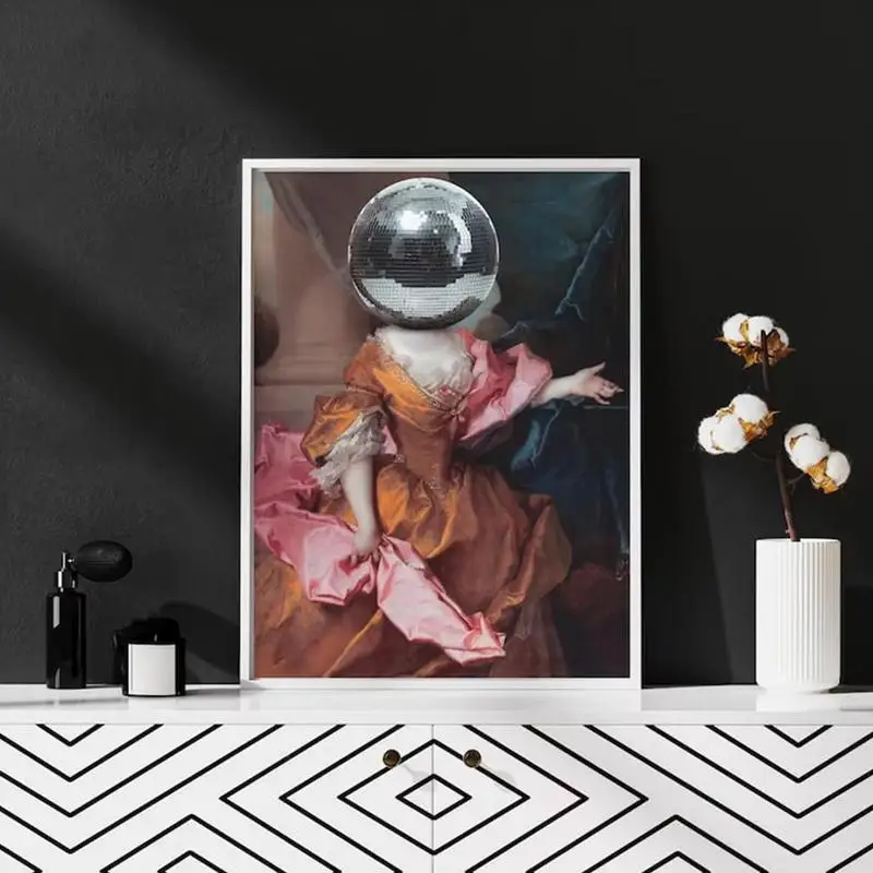 Рисунок 3 - Диско мяч плакат винтажный принт