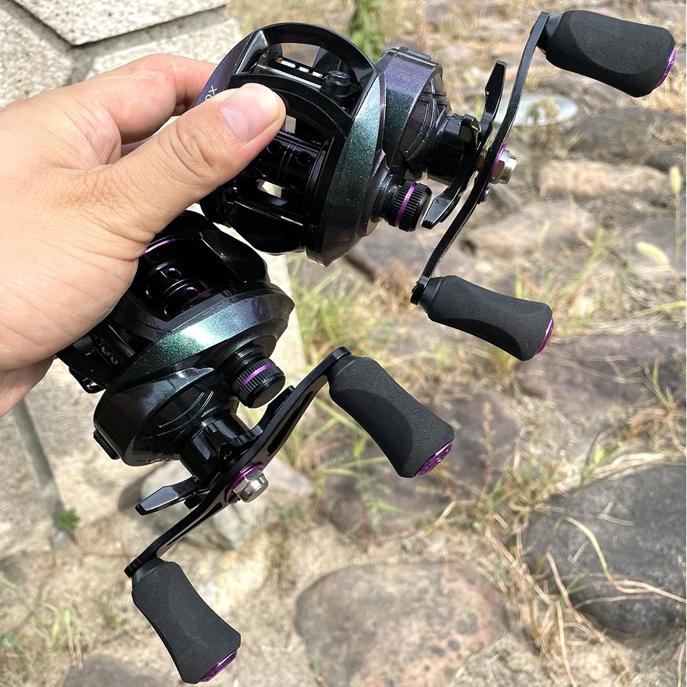 Ghotda Colorful Lure Casting Fishing Reel Max Load 8kgGear Ratio 8.1:1  Fishing Reel with Magnetic Brake for Fresh/Salt Water