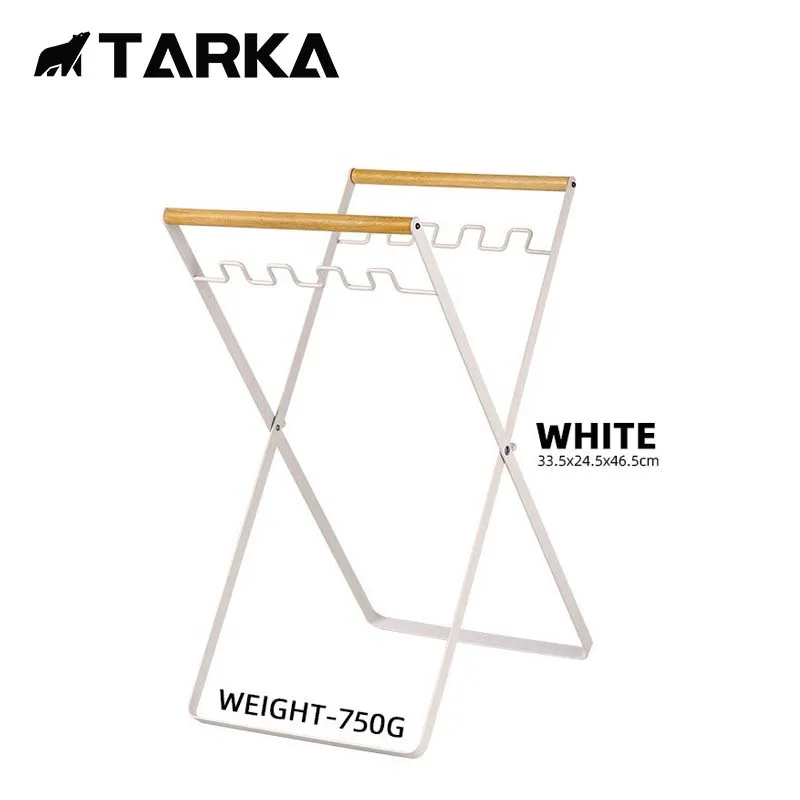

TARKA Foldable Garbage Storage Rack Garbage Bags Shelf Iron Racks Portable Folding Trash Rack for Home Kitchen Camping Picnic